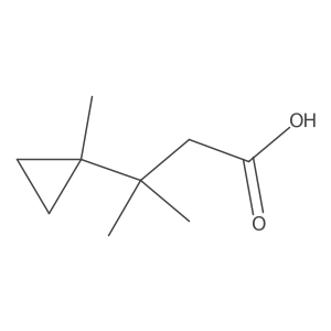 3-Methyl-3-(1-methylcyclopropyl)butanoic acid结构式