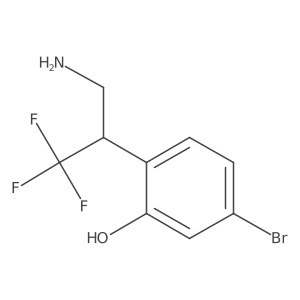2-(3-Amino-1,1,1-trifluoropropan-2-yl)-5-bromophenol Structure
