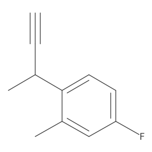 1-(But-3-yn-2-yl)-4-fluoro-2-methylbenzene Structure