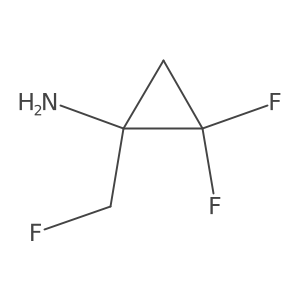 2,2-Difluoro-1-(fluoromethyl)cyclopropan-1-amine Structure
