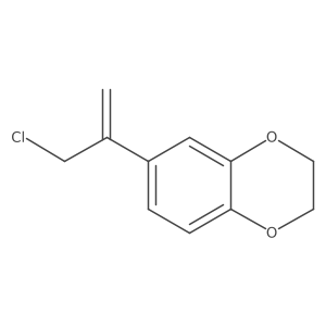 6-(3-Chloroprop-1-en-2-yl)-2,3-dihydro-1,4-benzodioxine Structure