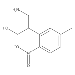 3-Amino-2-(5-methyl-2-nitrophenyl)propan-1-ol结构式