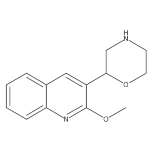 2-Methoxy-3-(morpholin-2-yl)quinoline Structure