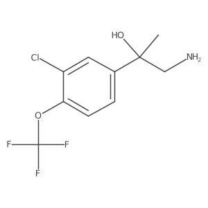 1-Amino-2-[3-chloro-4-(trifluoromethoxy)phenyl]propan-2-ol Structure