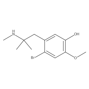 4-Bromo-2-methoxy-5-[2-methyl-2-(methylamino)propyl]phenol结构式