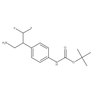 tert-butyl N-[4-(3-amino-1,1-difluoropropan-2-yl)phenyl]carbamate Structure