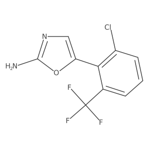 5-[2-Chloro-6-(trifluoromethyl)phenyl]-1,3-oxazol-2-amine Structure