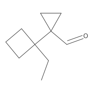1-(1-Ethylcyclobutyl)cyclopropane-1-carbaldehyde Structure
