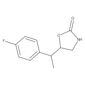 5-[1-(4-Fluorophenyl)ethyl]-1,3-oxazolidin-2-one结构式