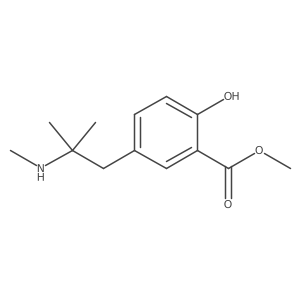 Methyl 2-hydroxy-5-[2-methyl-2-(methylamino)propyl]benzoate Structure