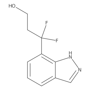 3,3-difluoro-3-(1H-indazol-7-yl)propan-1-ol Structure