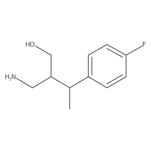 2-(Aminomethyl)-3-(4-fluorophenyl)butan-1-ol结构式