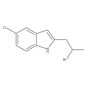 2-(2-bromopropyl)-5-chloro-1H-indole结构式