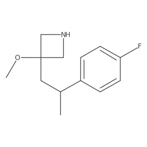 3-[2-(4-Fluorophenyl)propyl]-3-methoxyazetidine Structure