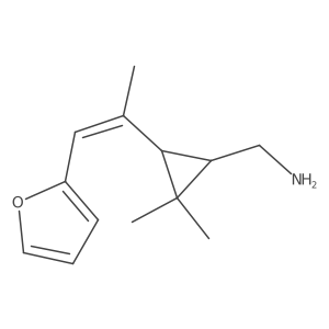 {3-[1-(Furan-2-yl)prop-1-en-2-yl]-2,2-dimethylcyclopropyl}methanamine Structure