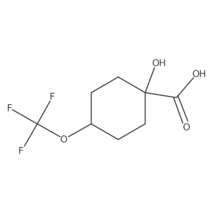1-Hydroxy-4-(trifluoromethoxy)cyclohexanecarboxylic acid Structure