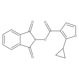 1,3-dioxo-2,3-dihydro-1H-isoindol-2-yl 2-cyclopropylfuran-3-carboxylate结构式