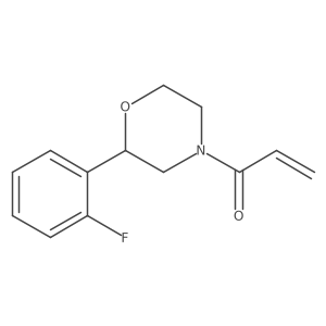 1-[2-(2-Fluorophenyl)morpholin-4-yl]prop-2-en-1-one结构式