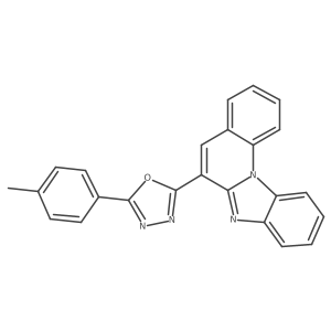 9-[5-(4-Methylphenyl)-1,3,4-oxadiazol-2-yl]-1,11-diazatetracyclo[8.7.0.0^{2,7}.0^{12,17}]heptadeca-2,4,6,8,10,12(17),13,15-octaene Structure