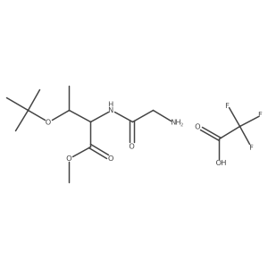 Methyl (2r,3s)-2-(2-aminoacetamido)-3-(tert-butoxy)butanoate trifluoroacetic acid结构式