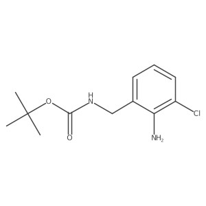 Tert-butyl N-[(2-amino-3-chlorophenyl)methyl]carbamate Structure