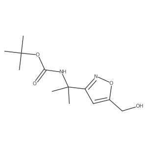 tert-butyl N-{2-[5-(hydroxymethyl)-1,2-oxazol-3-yl]propan-2-yl}carbamate Structure