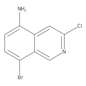 8-Bromo-3-chloroisoquinolin-5-amine Structure