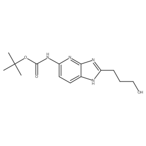 tert-butyl N-[2-(3-hydroxypropyl)-3H-imidazo[4,5-b]pyridin-5-yl]carbamate Structure