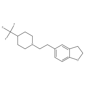 1-[2-(2,3-Dihydro-1-benzofuran-5-yl)ethyl]-4-(trifluoromethyl)piperidine结构式