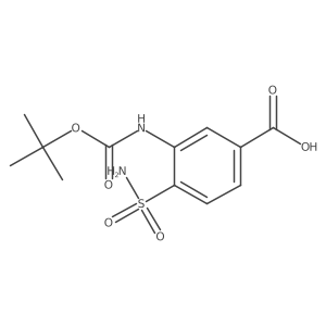 3-{[(Tert-butoxy)carbonyl]amino}-4-sulfamoylbenzoic acid结构式