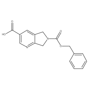 6-[(benzyloxy)carbonyl]-5H,6H,7H-pyrrolo[3,4-b]pyridine-3-carboxylic acid Structure