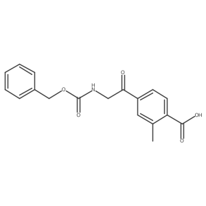 4-(2-{[(Benzyloxy)carbonyl]amino}acetyl)-2-methylbenzoic acid Structure