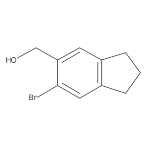 (6-Bromo-2,3-dihydro-1h-inden-5-yl)methanol结构式