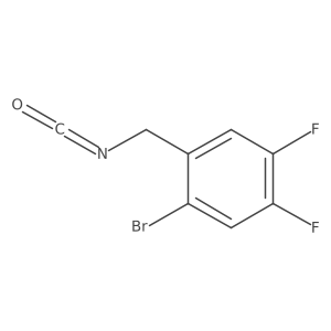 1-Bromo-4,5-difluoro-2-(isocyanatomethyl)benzene结构式