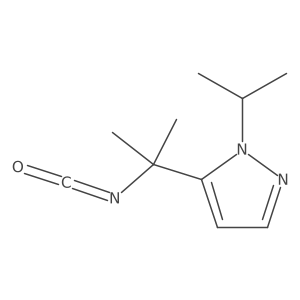 5-(2-isocyanatopropan-2-yl)-1-(propan-2-yl)-1H-pyrazole结构式