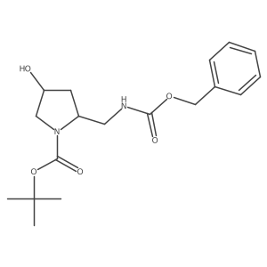 tert-butyl (2R,4S)-2-({[(benzyloxy)carbonyl]amino}methyl)-4-hydroxypyrrolidine-1-carboxylate Structure