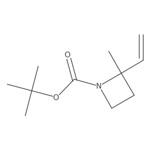 Tert-butyl 2-ethenyl-2-methylazetidine-1-carboxylate结构式