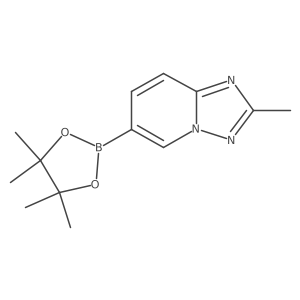 2-Methyl-6-(4,4,5,5-tetramethyl-1,3,2-dioxaborolan-2-yl)-[1,2,4]triazolo[1,5-a]pyridine结构式