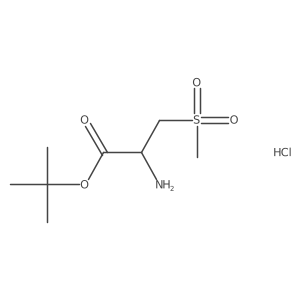 tert-butyl (2R)-2-amino-3-methanesulfonylpropanoate hydrochloride Structure