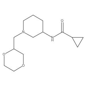N-{1-[(1,4-dioxan-2-yl)methyl]piperidin-3-yl}cyclopropanecarboxamide Structure