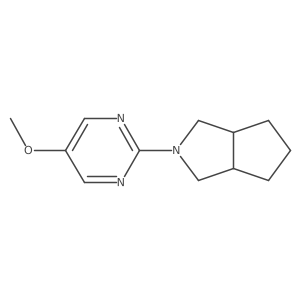 5-Methoxy-2-{octahydrocyclopenta[c]pyrrol-2-yl}pyrimidine Structure