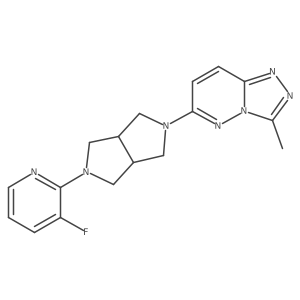 3-Fluoro-2-(5-{3-methyl-[1,2,4]triazolo[4,3-b]pyridazin-6-yl}-octahydropyrrolo[3,4-c]pyrrol-2-yl)pyridine Structure