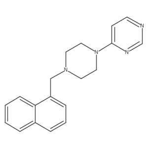 4-{4-[(Naphthalen-1-yl)methyl]piperazin-1-yl}pyrimidine结构式