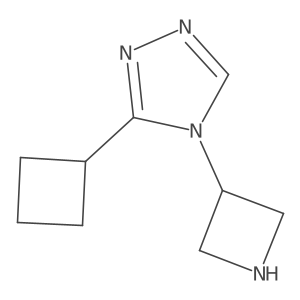 4-(azetidin-3-yl)-3-cyclobutyl-4H-1,2,4-triazole结构式
