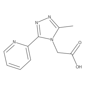 2-(3-Methyl-5-(pyridin-2-yl)-4H-1,2,4-triazol-4-yl)acetic acid Structure