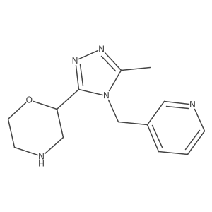 2-(5-Methyl-4-(pyridin-3-ylmethyl)-4H-1,2,4-triazol-3-yl)morpholine结构式