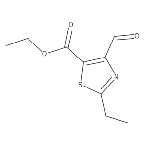 Ethyl 2-ethyl-4-formylthiazole-5-carboxylate Structure