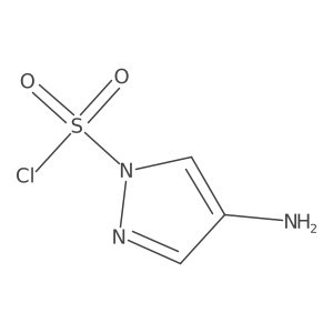4-amino-1H-pyrazole-1-sulfonyl chloride结构式