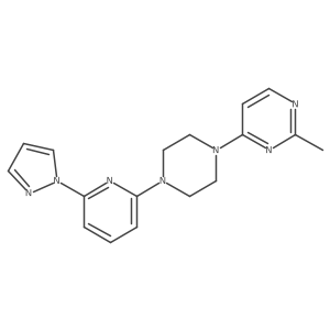 2-methyl-4-{4-[6-(1H-pyrazol-1-yl)pyridin-2-yl]piperazin-1-yl}pyrimidine Structure
