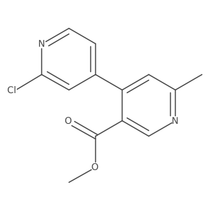 Methyl 2'-chloro-6-methyl[4,4'-bipyridine]-3-carboxylate Structure